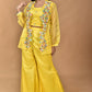 Morchari Women Hand Embroidery Crop Top-Yellow - Swadesiicart