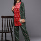 Ahalyaa Women's Traditional Wear Co-ods - Green