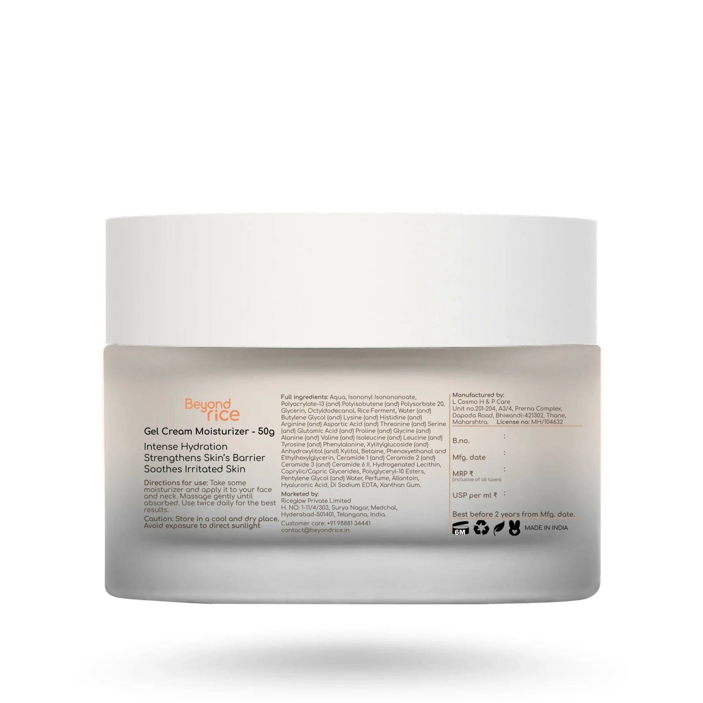 Beyond Rice Oil-Free Rice Ceramide Gel Cream