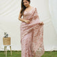 Vamsee Brown Organza Saree - Swadesiicart