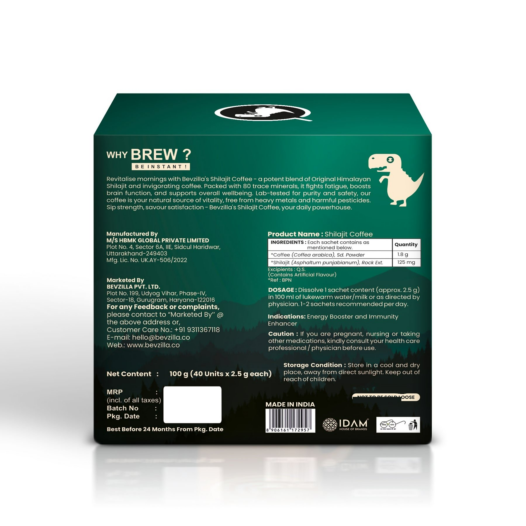 Bevzilla Himalayan SJ Coffee | Swadesiicart