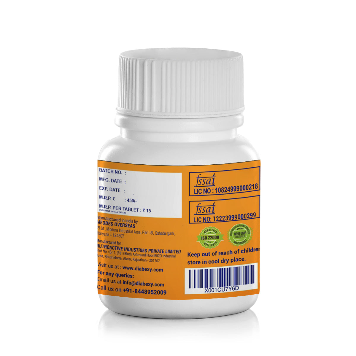 Diabexy Basics Vitamins & Antioxidants Tablets - Swadesiicart