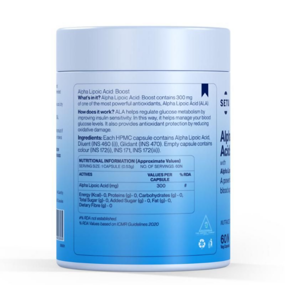 Setu Alpha Lipoic Acid 300 mg Tablets | Swadesiicart