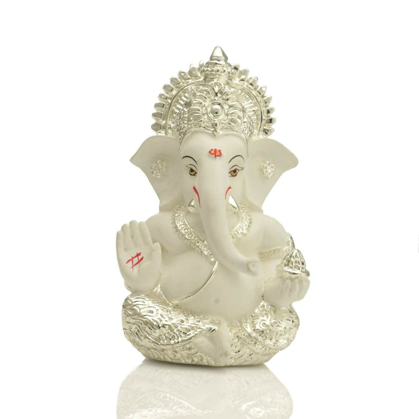 Collectible India Ganesha Idol Silver Plated - Swadesiicart
