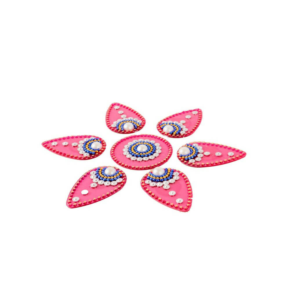 Kundan HandiKrafts Drop Rangoli Red (Baby) - Swadesiicart