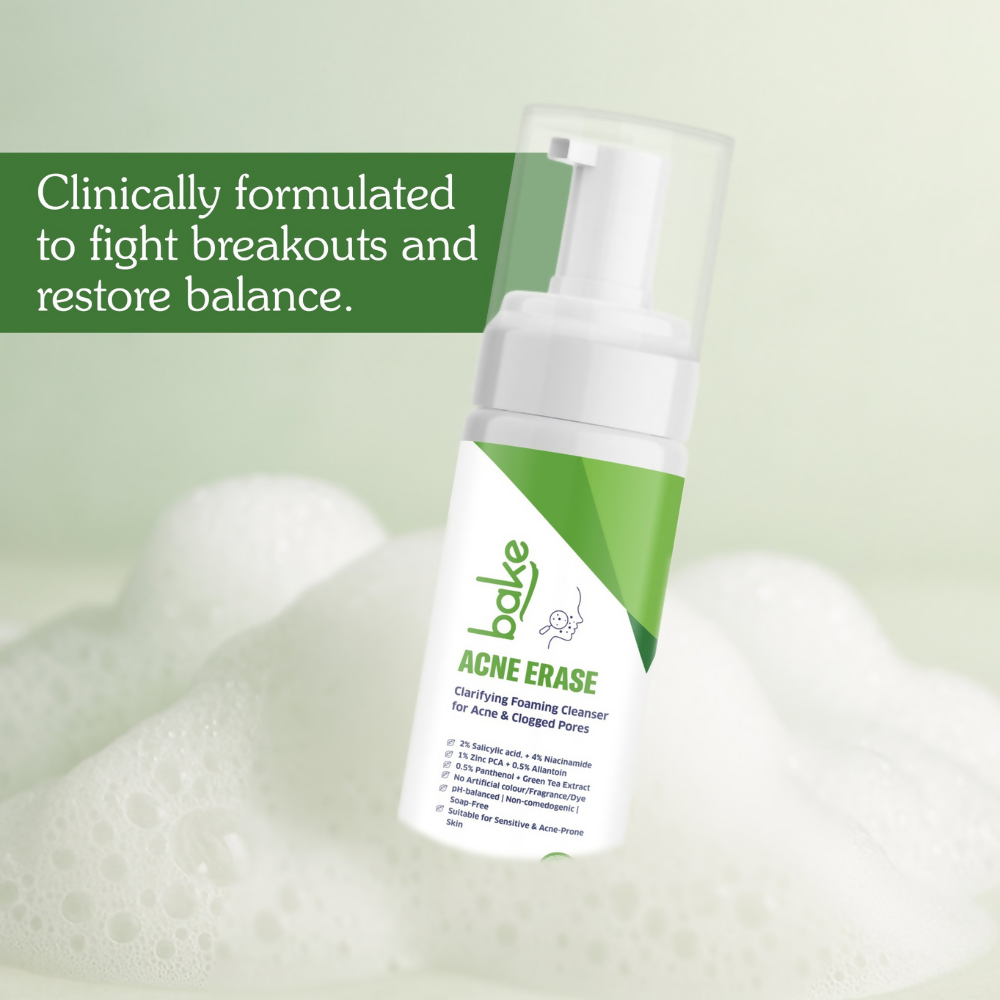 Bake Acne Erase Foaming Face Wash | Swadesiicart