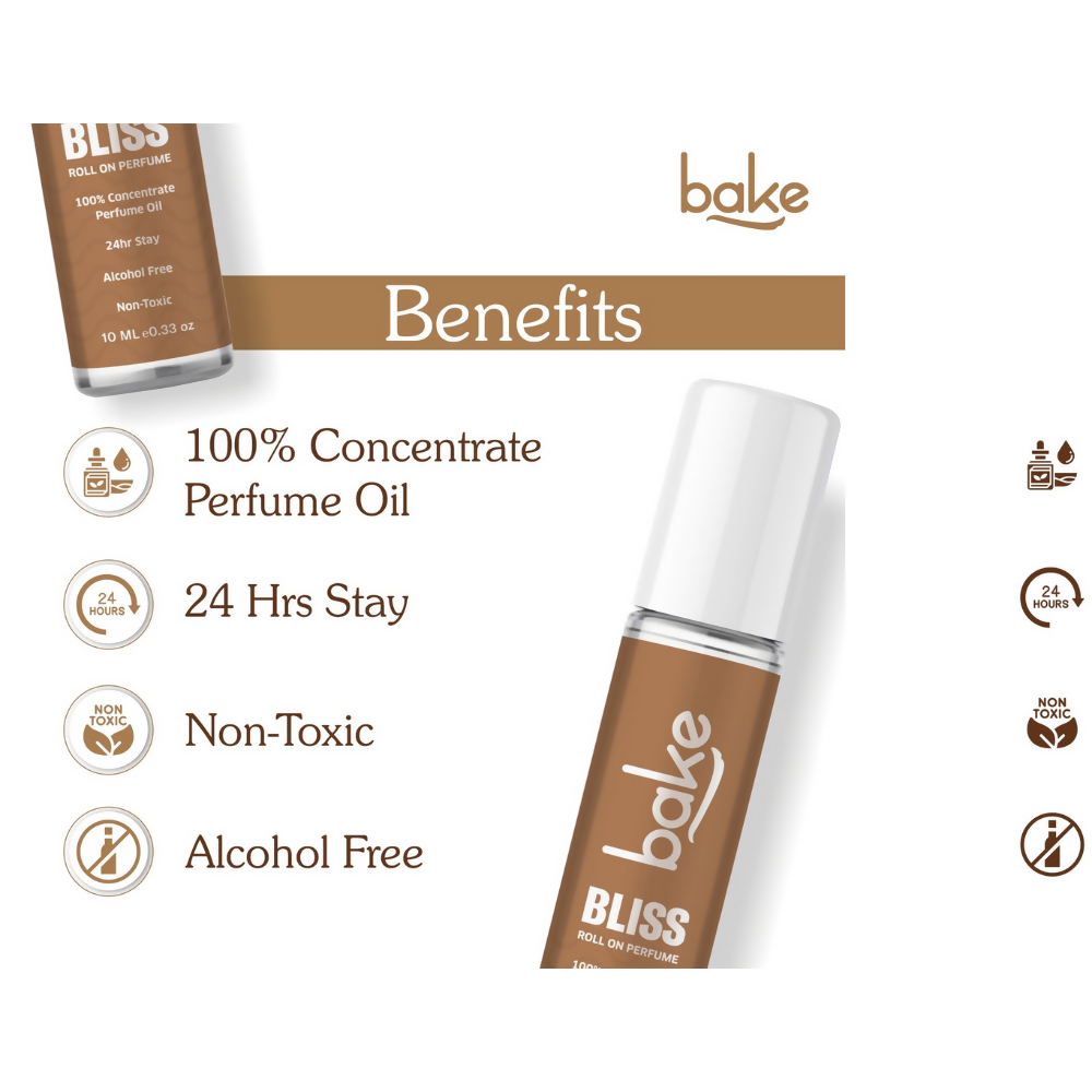 Bake Bliss 100% Concentrated Perfume Oil Roll on Fragrance For Men & Women - Passion Fruit | Swadesiicart