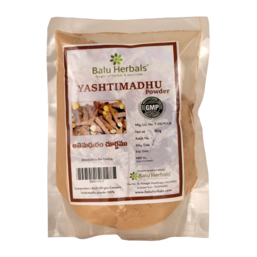 Balu Herbals Yestimadhu (Athimaduram) Powder - Balu Herbals