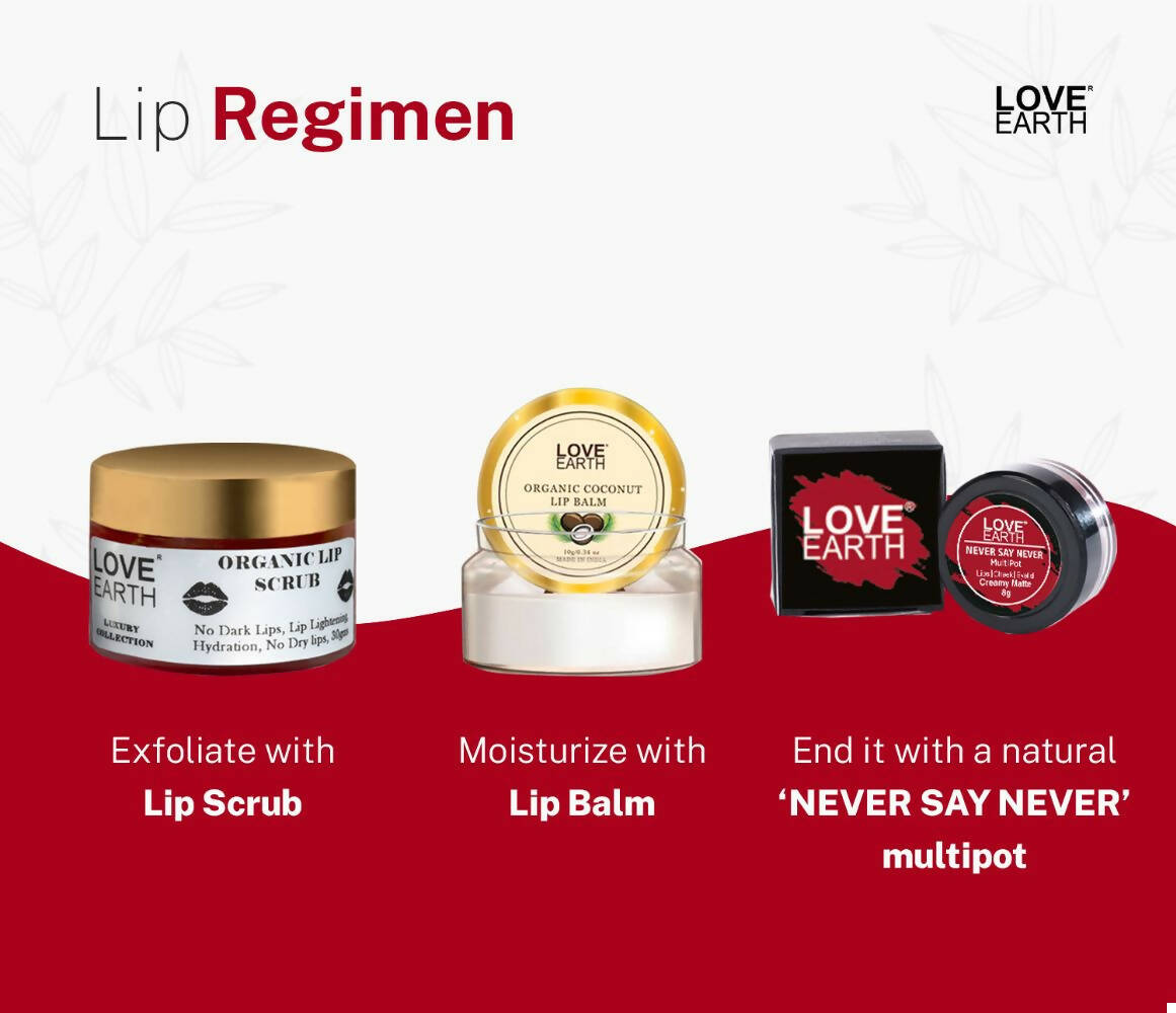 Love Earth Lip Tint & Cheek Tint Multipot - Never Say Never - Swadesiicart
