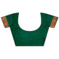Joban Fashion Dark Green Banarasi Soft Silk Woven Saree | Swadesiicart