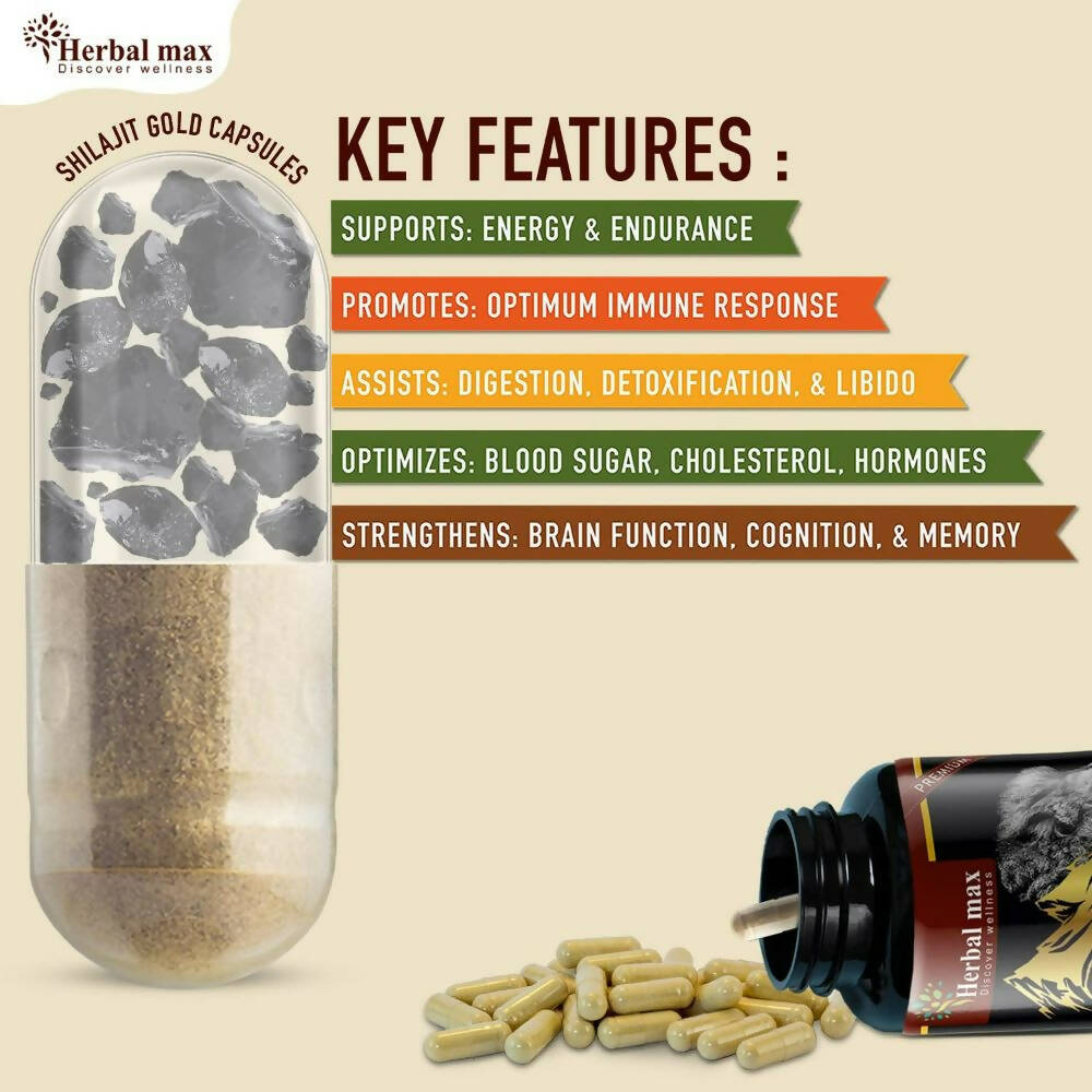 Herbal Max Sj Gold capsules - Swadesiicart