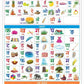 Jumbo Set of 2 Early Learning Charts contains Alphabets & Numbers in Hindi & Marathi for kids - Swadesiicart