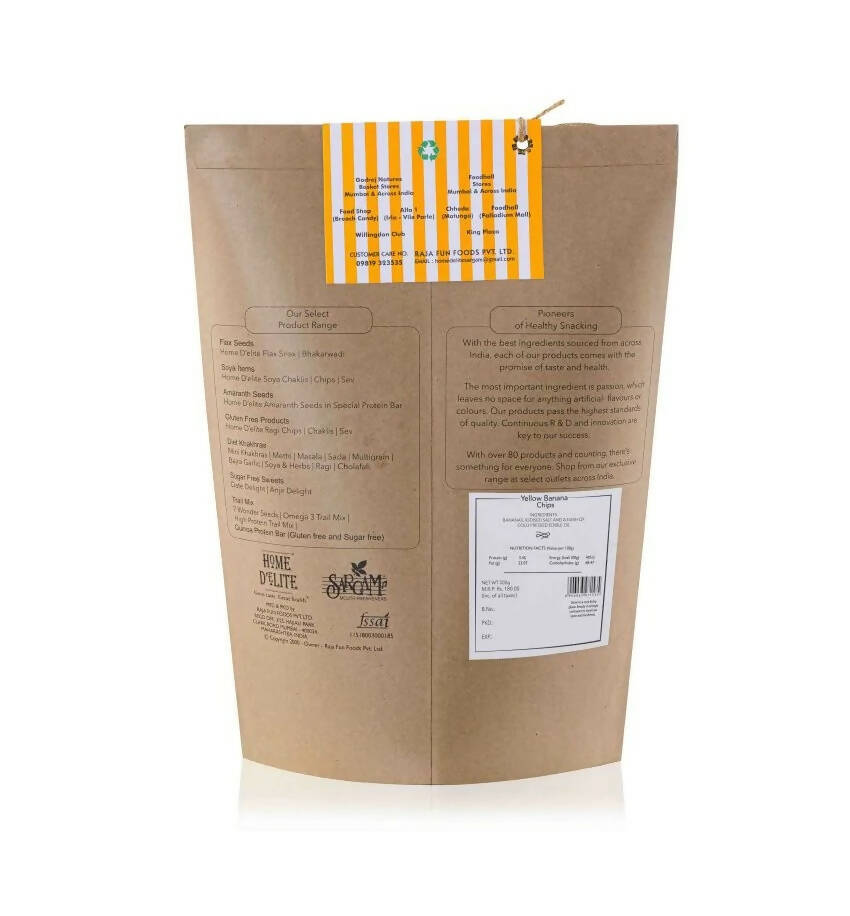 Home D'elite Yellow Banana Chips - Swadesiicart