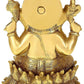 Umi Brass Lord Ganesha Sitting On Lotus - Swadesiicart
