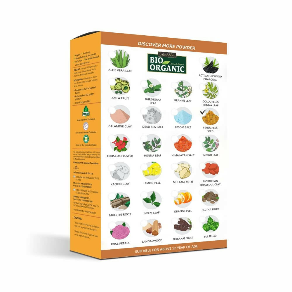 Indus Valley Bio Organic Fenugreek (Methi Seed) Powder - Swadesiicart