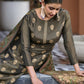 Jyoti Fashion Women's Green Pure Silk Elegant Jacquard Woven Kurta with Trouser & Dupatta | Swadesiicart