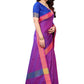 Vamika Banarasi Jacquard Weaving Purple Saree | Swadesiicart