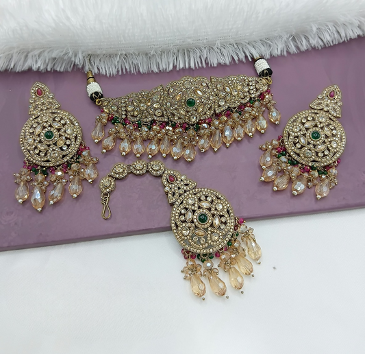 Joban Fashion Multi Alloy Choker Set | Swadesiicart