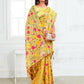 Shree Shyam Fashion Linen Cotton Yellow Saree