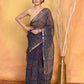 Very Much Indian Pure Kota Cotton Handblock Printed Saree - Dark Blue | Swadesiicart