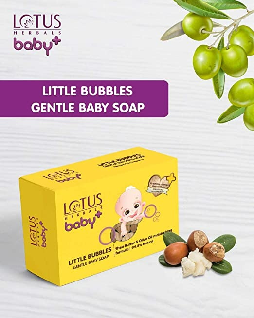 Lotus Herbals Baby + Little Bubbles Gentle Soap - Swadesiicart