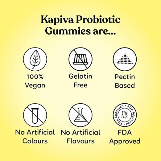 Kapiva Ayurveda Probiotics with Amla Gummies | Swadesiicart