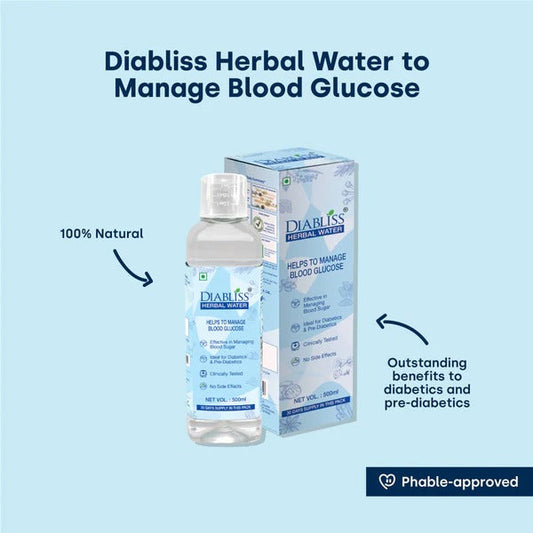 Diabliss Herbal Water For Blood Glucose Management - Swadesiicart