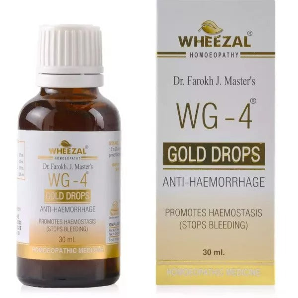 Wheezal Homeopathy WG-4 Gold Drops | Swadesiicart