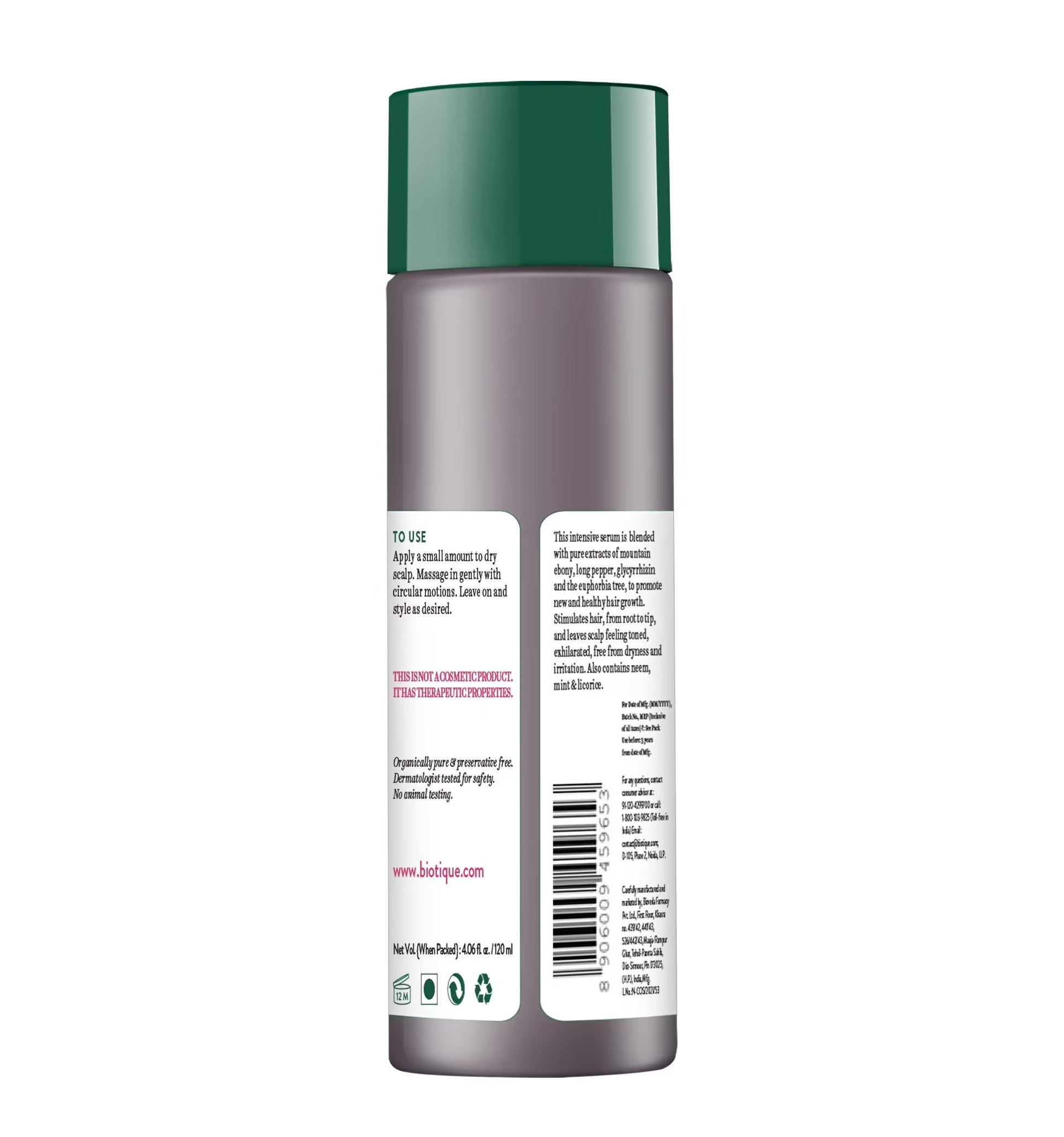 Biotique Bio Mountain Ebony Vitalizing Serum - Swadesiicart