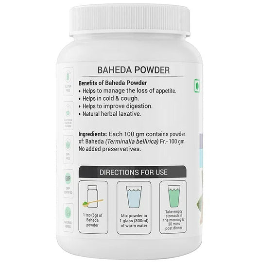Krishna's Herbal & Ayurveda Baheda Powder | Swadesiicart