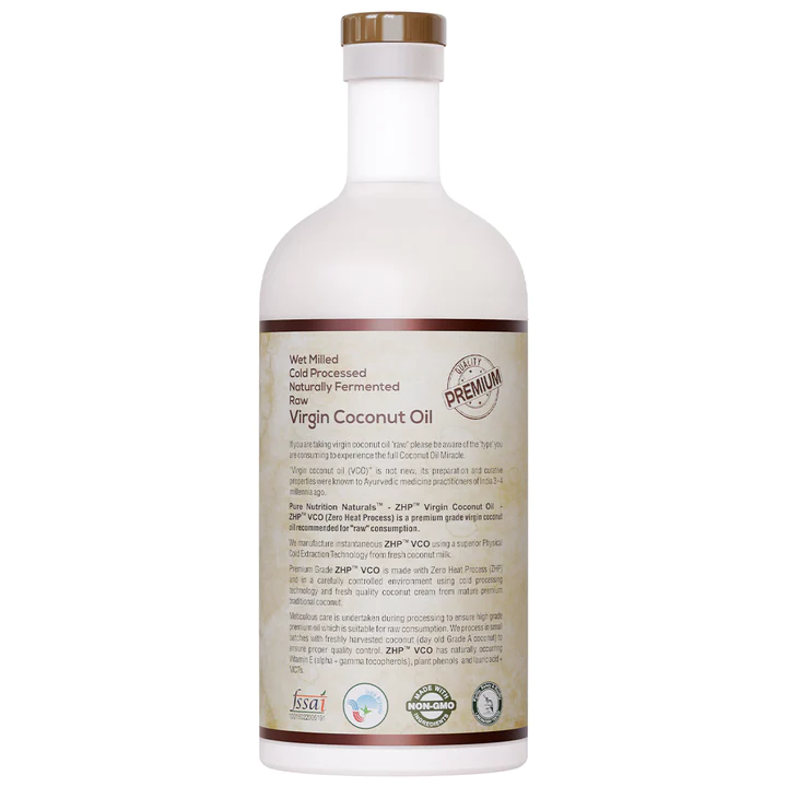 Pure Nutrition Cold Pressed Raw Virgin Coconut Oil - Swadesiicart