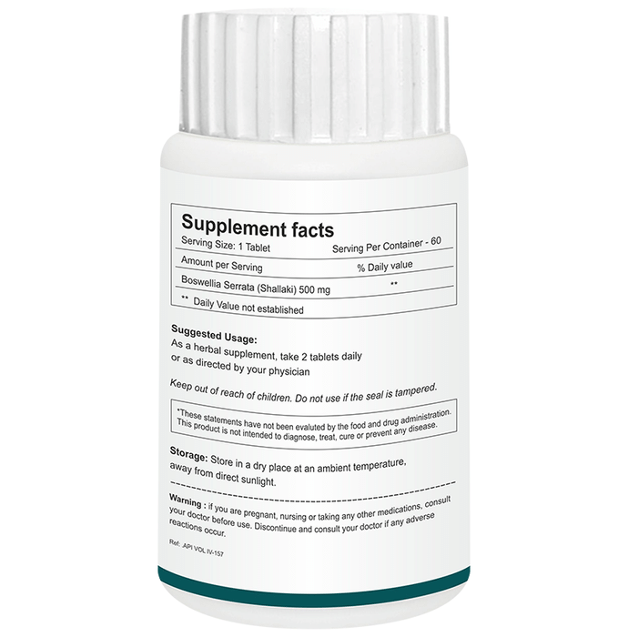 Herb Essential Boswellia Serrata Tablets - Swadesiicart