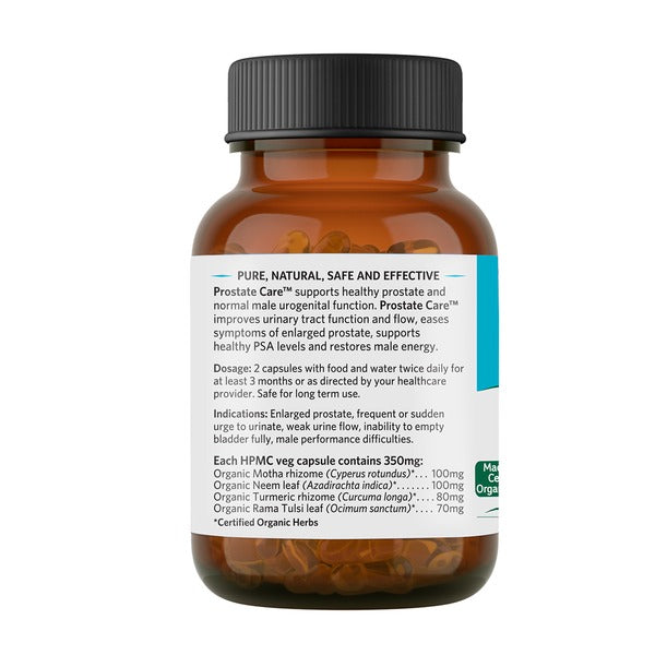 Organic India Prostate Care 60 Capsules - Swadesiicart