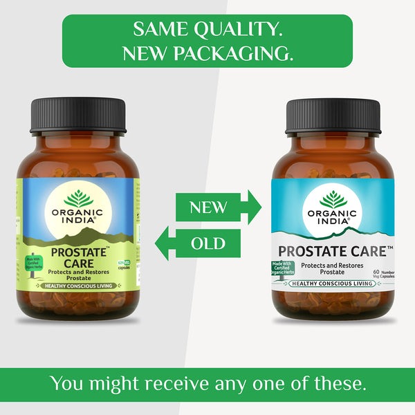 Organic India Prostate Care 60 Capsules - Swadesiicart