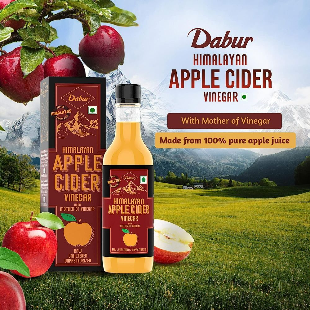 Dabur Himalayan Organic Apple Cider Vinegar with Mother Of Vinegar - Swadesiicart