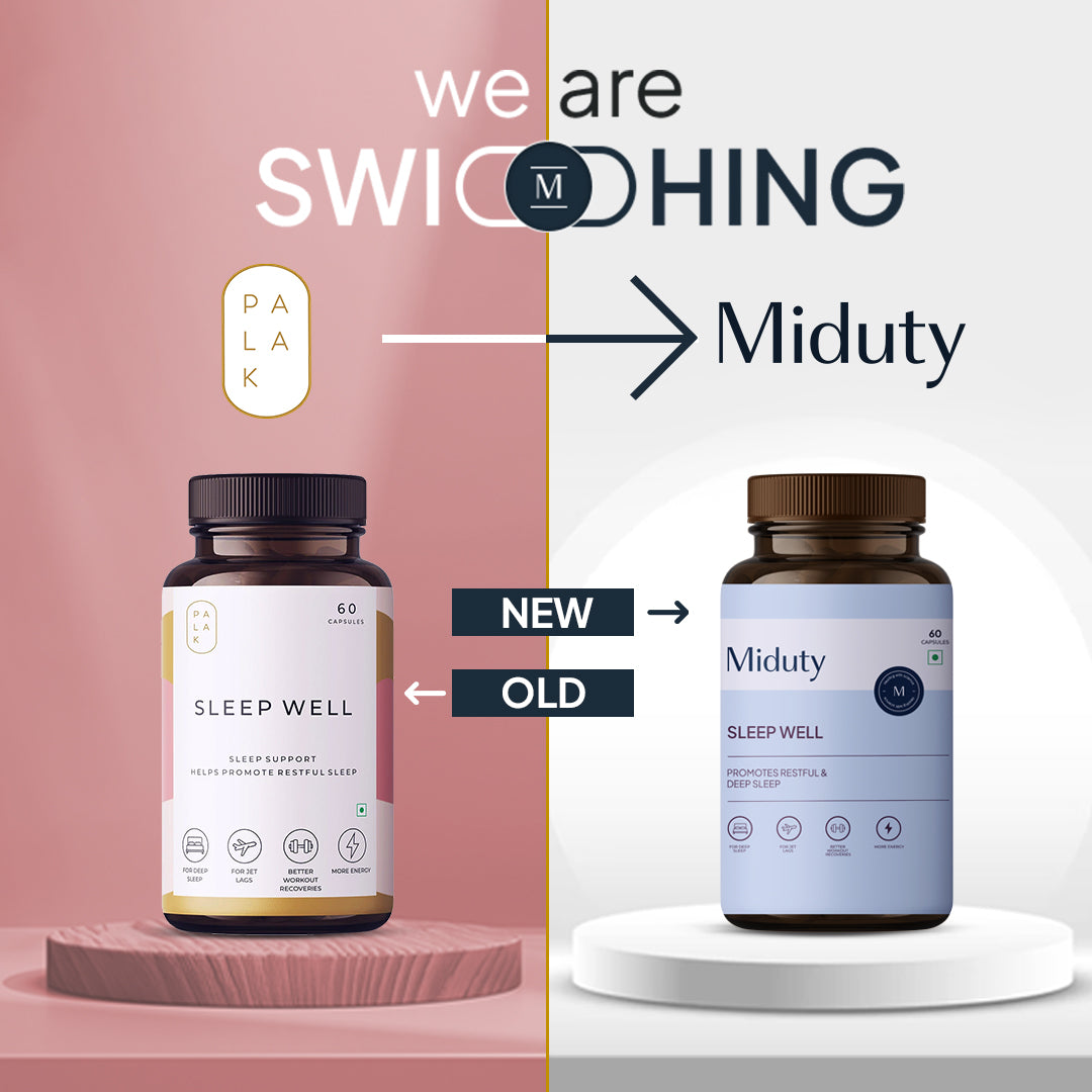 Miduty by Palak Notes Sleep Well Capsules - Swadesiicart