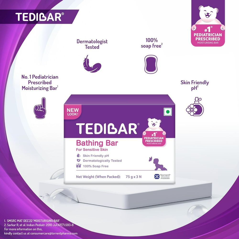 Tedibar Baby Soap For Sensitive Skin - Swadesiicart