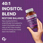 Carbamide Forte PCOS Support Tablets with Myo-Inositol to D-Chiro-Inositol 40:1 - Swadesiicart