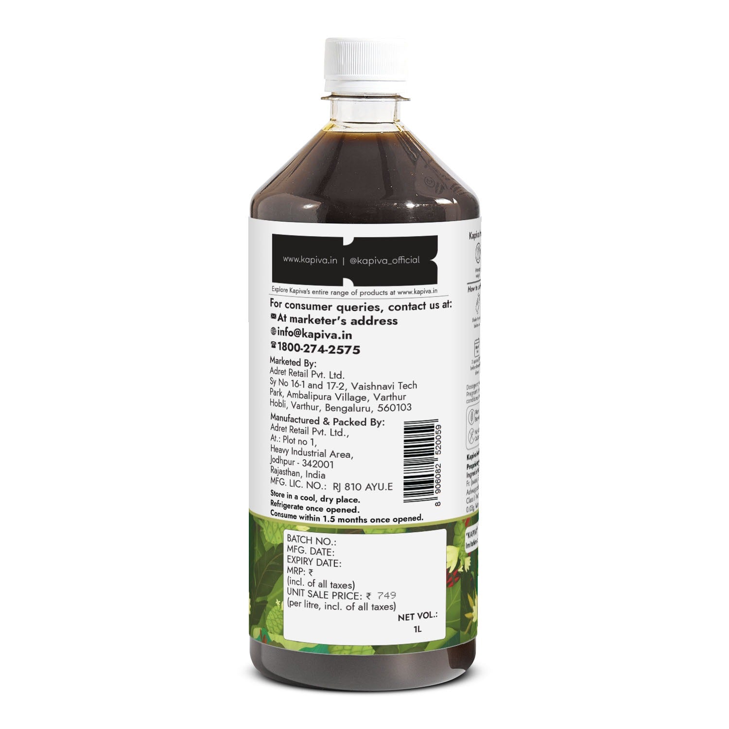 Kapiva Ayurveda Noni Juice | Premium Ayurvedic Noni for Immunity, Energy & Joint Health - Swadesiicart