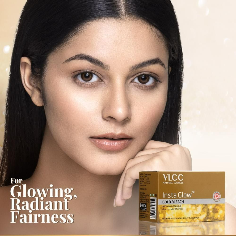 VLCC Insta Glow Gold Bleach - Swadesiicart