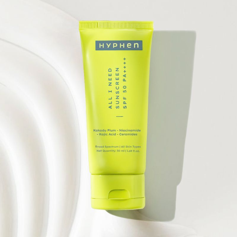 Hyphen By Kriti Sanon All I Need Sunscreen SPF 50 PA++++, UV Rays & Blue Light Protection & Moisturization | Swadesiicart