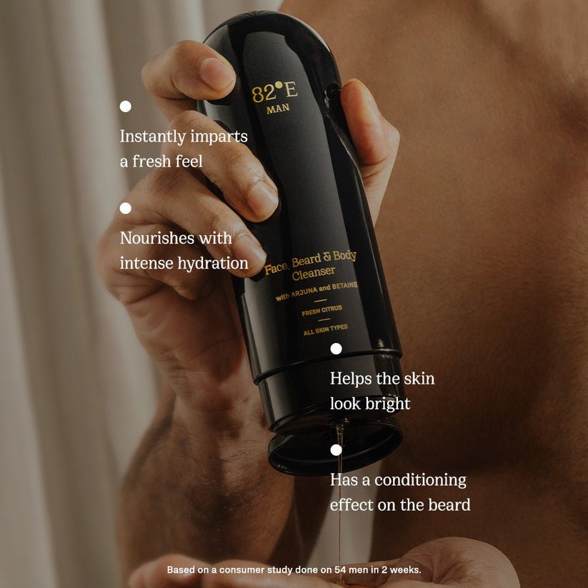 82°E By Deepika Padukone Face, Beard and Body Cleanser - Fresh Citrus | Swadesiicart