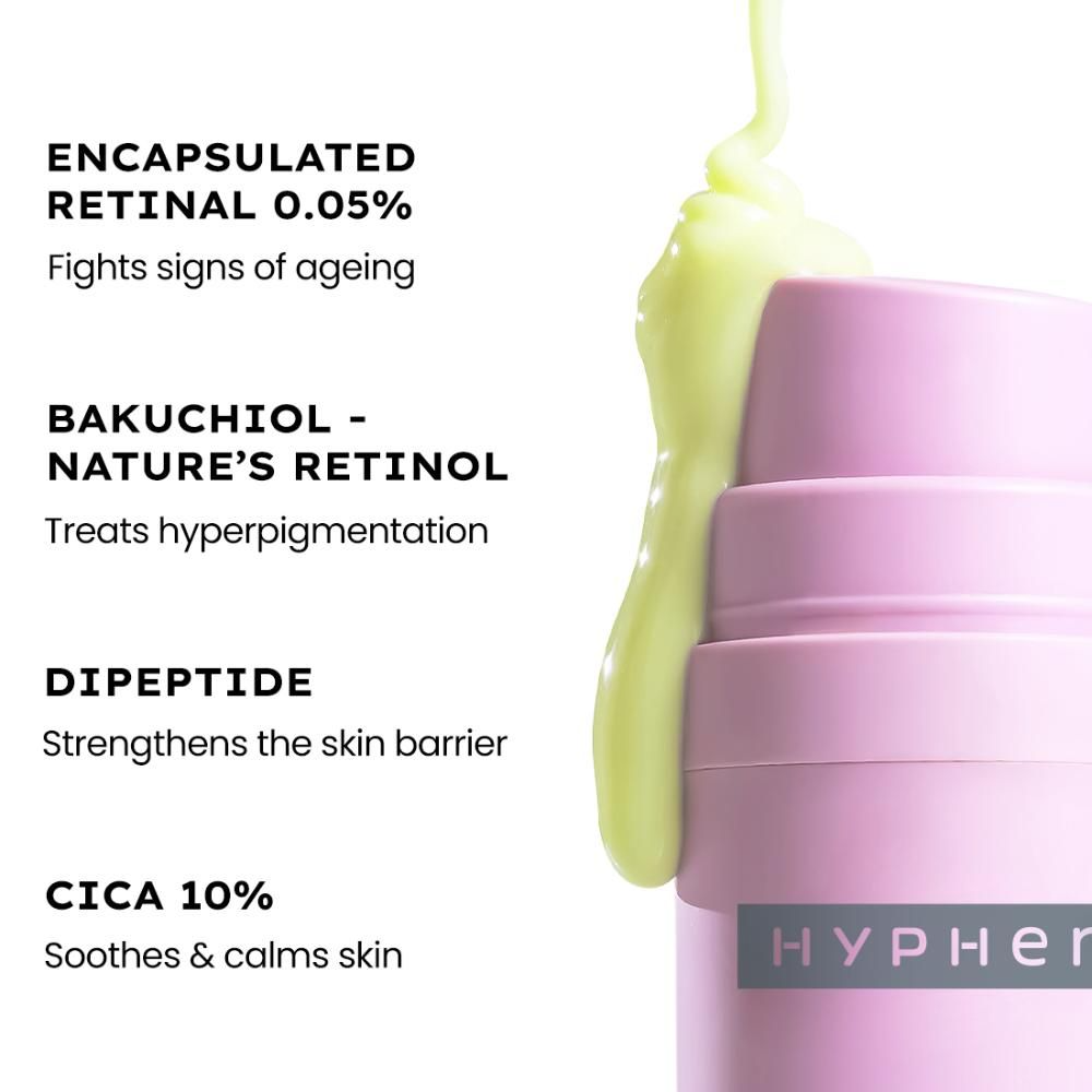 Hyphen By Kriti Sanon 0.05% Retinal Reset Serum, Boosts Collagen, Reduces Wrinkles | Swadesiicart