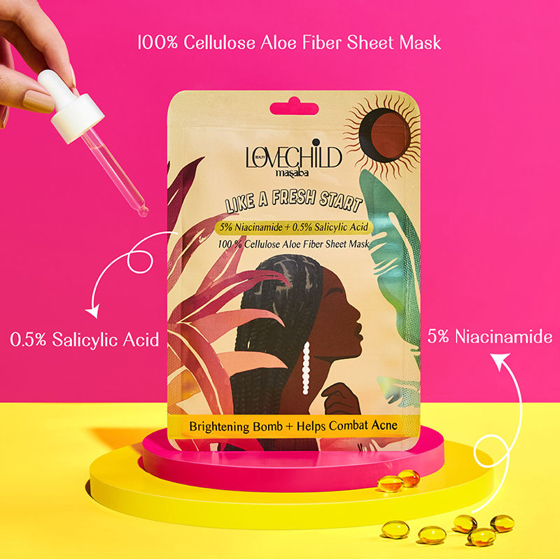 LoveChild By Masaba Gupta Like A Fresh Start - Sheet Mask - Swadesiicart