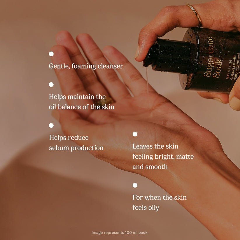 82°E By Deepika Padukone Sugarcane Soak Mattifying Cleanser, Oil Free Skin | Swadesiicart