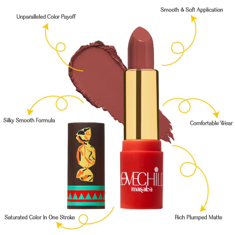 LoveChild By Masaba Gupta Luxe Matte Lipstick - 04 Caramel | Swadesiicart