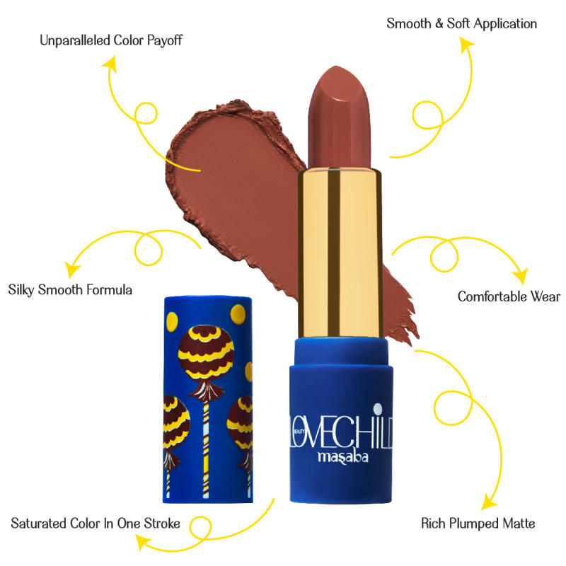 LoveChild By Masaba Gupta Luxe Matte Lipstick - 08 Hey Sugar | Swadesiicart
