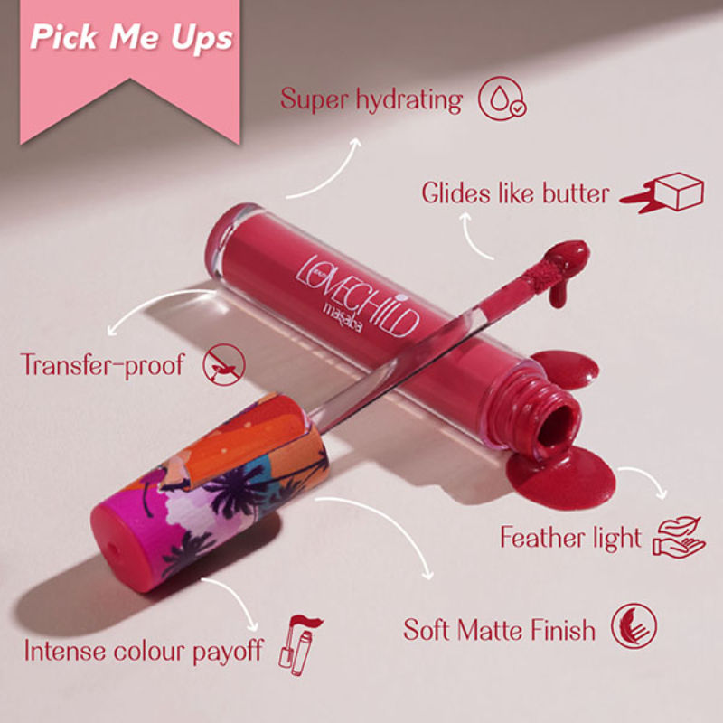 LoveChild By Masaba Gupta Mamma Mia Lush-Matte Lip Creme - Kapi Martini | Swadesiicart