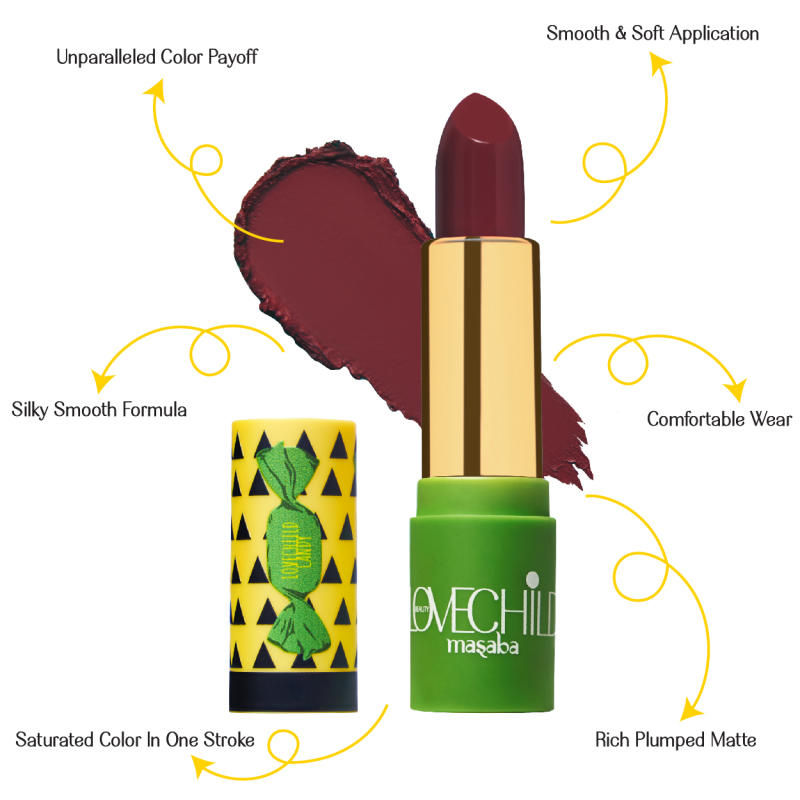 LoveChild By Masaba Gupta Luxe Matte Lipstick - 12 Pan-Tastic | Swadesiicart