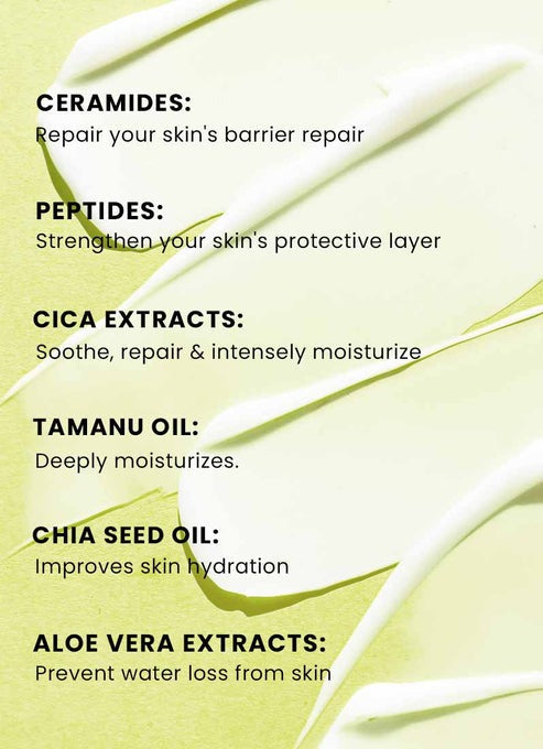 Hyphen By Kriti Sanon Barrier Care Cream For Dry Skin With Ceramide, Tamanu Oil, CICA Extracts, Instant Skin Hydration | Swadesiicart